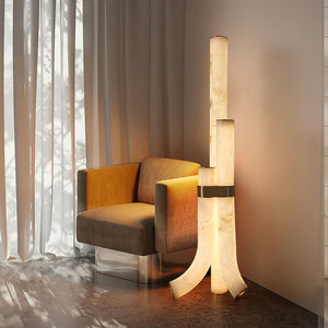 Fantasy Alabaster Floor Lamp - Zonesus