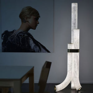 Fantasy Alabaster Floor Lamp - Zonesus