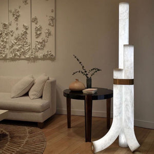 Fantasy Alabaster Floor Lamp - Zonesus