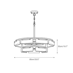 Fusion Alabaster Chandelier - Zonesus