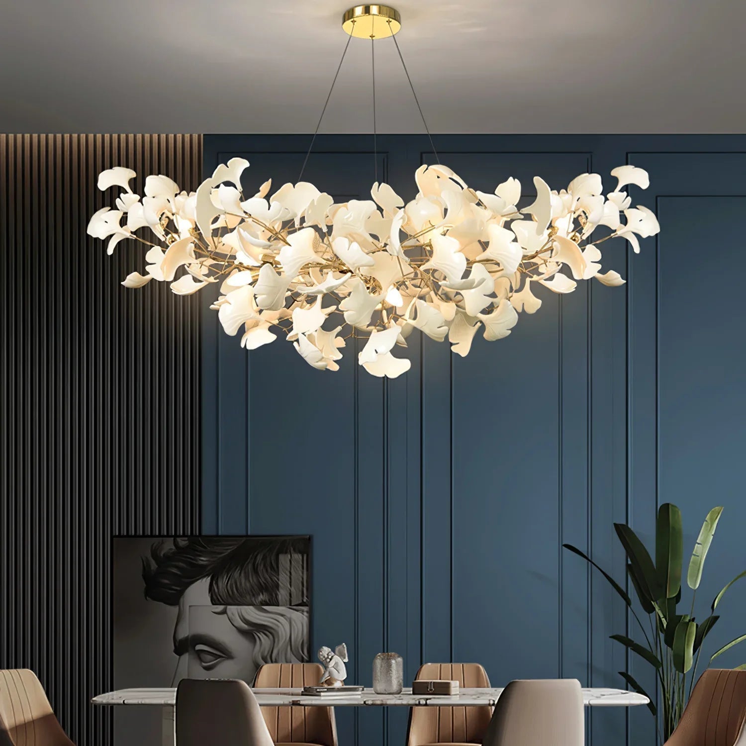 Ceramic Ginkgo B Chandelier - Zonesus