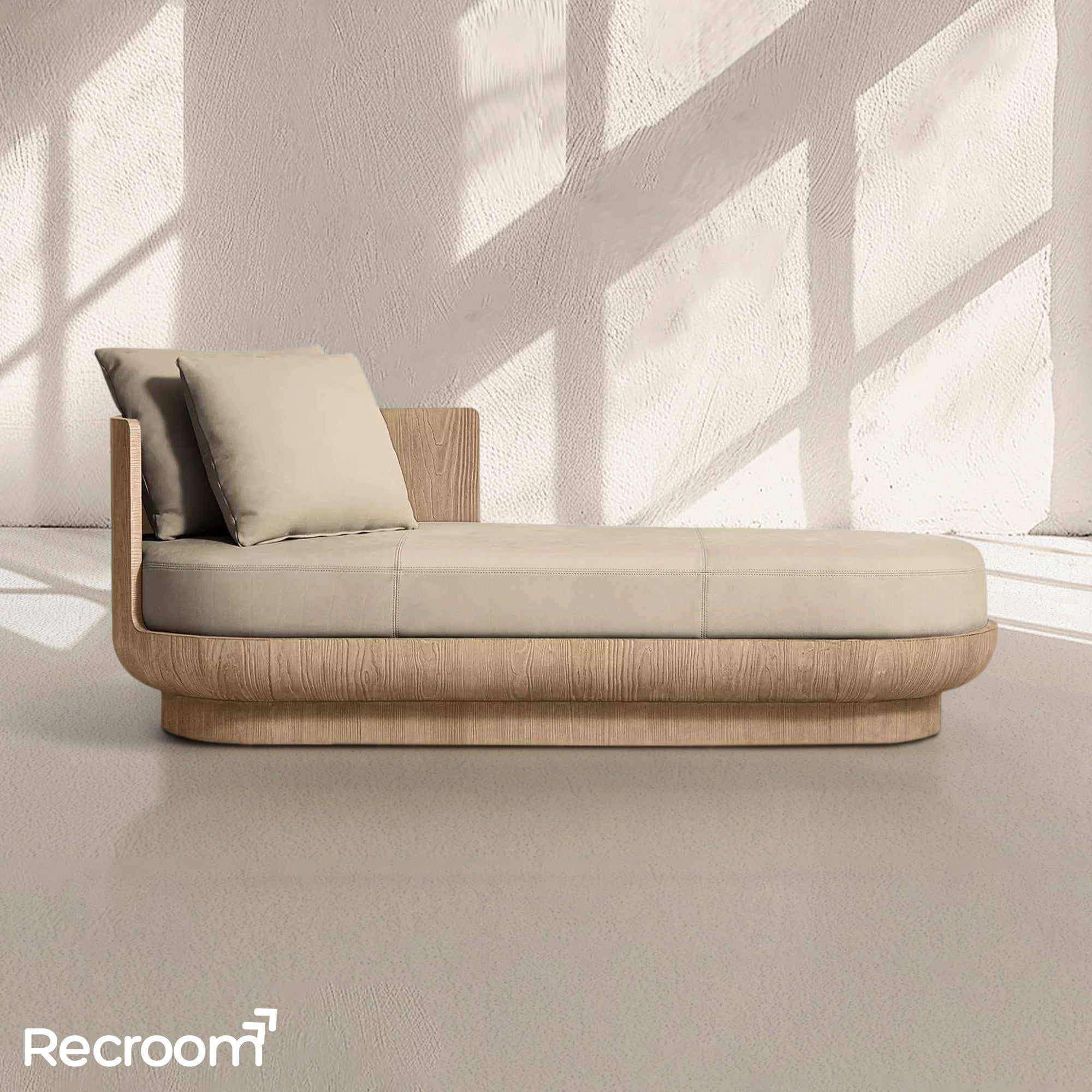 Cira Leather Left-Arm Daybed - Zonesus