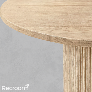 Muelho Round Wood Dining Table - Zonesus