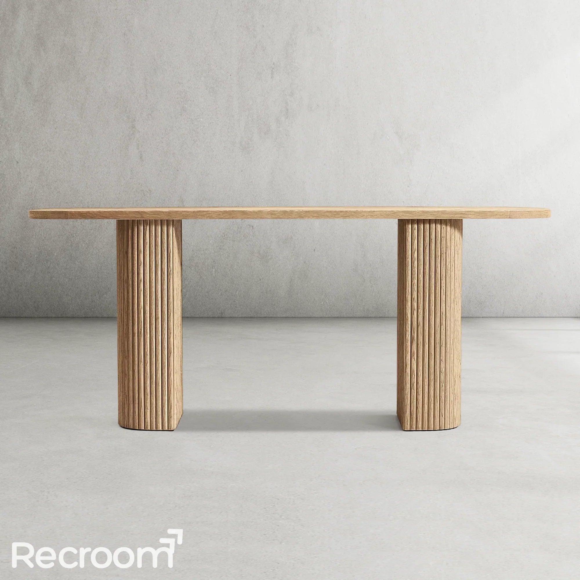 Muelho Plank Wood Console Table - Zonesus