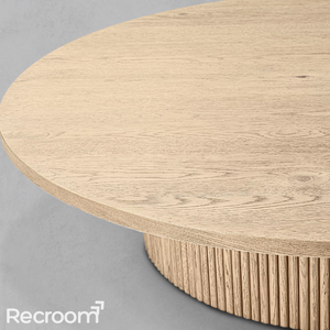 Muelho Round Wood Coffee Table - Zonesus