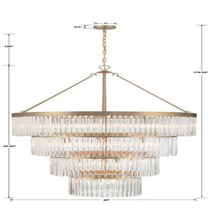 Guyton 4-Tier Round Chandelier 40''D - Zonesus