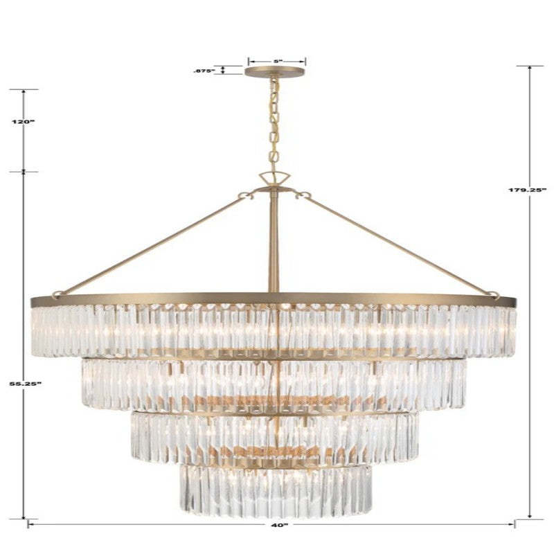 Guyton 4-Tier Round Chandelier 40''D - Zonesus