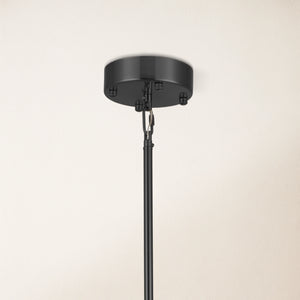 Moira Alabaster Round Chandelier 24"D#Finish_Black