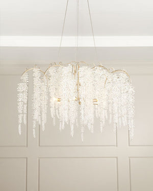 Cascading Crystal Six-Light Chandelier - Zonesus