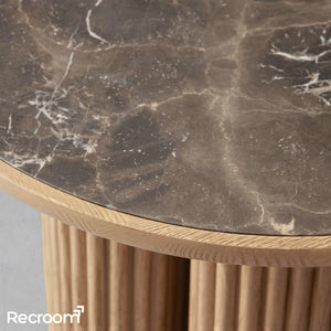 Aster Round End Table - Zonesus