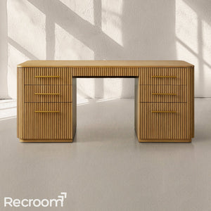 Finn Wood Executive Desk - Zonesus