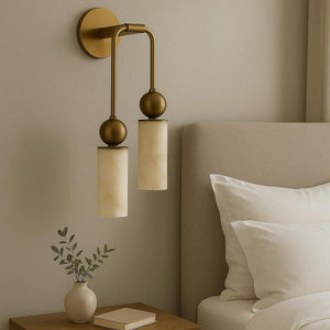 Harlin Alabaster Wall Lamp - Zonesus