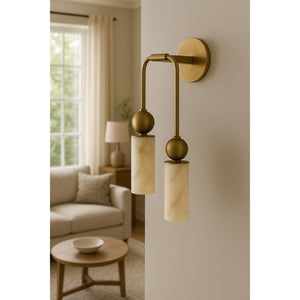 Harlin Alabaster Wall Lamp - Zonesus