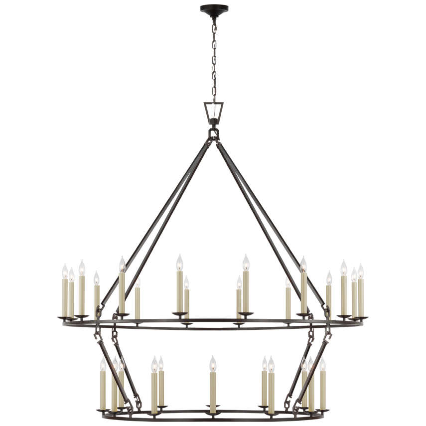 Darlana Oversized Two Tier Chandelier - Zonesus