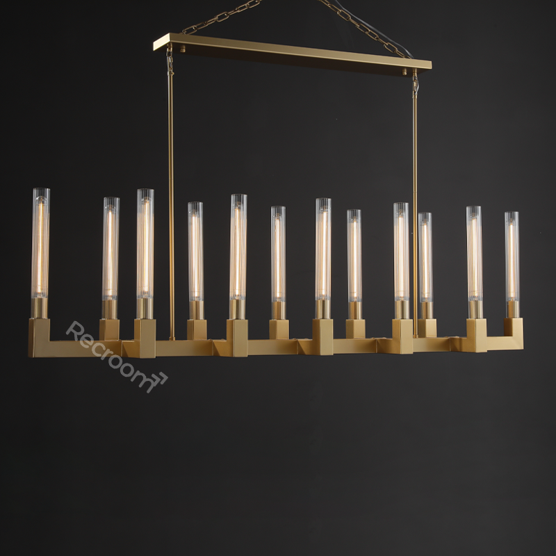 Cannel Linear Chandelier 67" - Zonesus