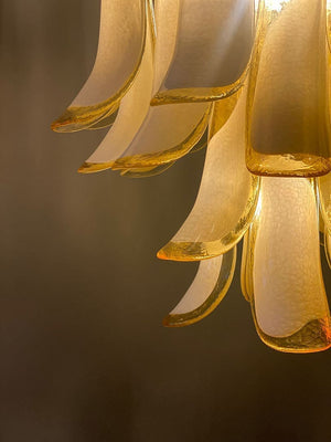 Murano Chandelier – 26 petals – Amber - Zonesus