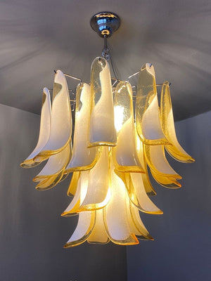 Murano Chandelier – 26 petals – Amber - Zonesus