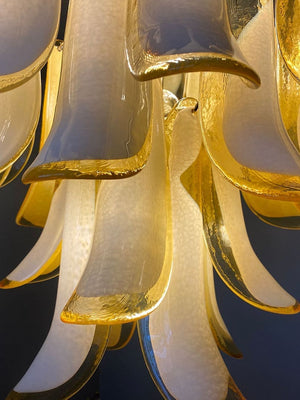 Murano Chandelier – 26 petals – Amber - Zonesus