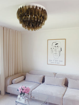 Murano Chandelier – Poliedri – 84 glasses - Zonesus