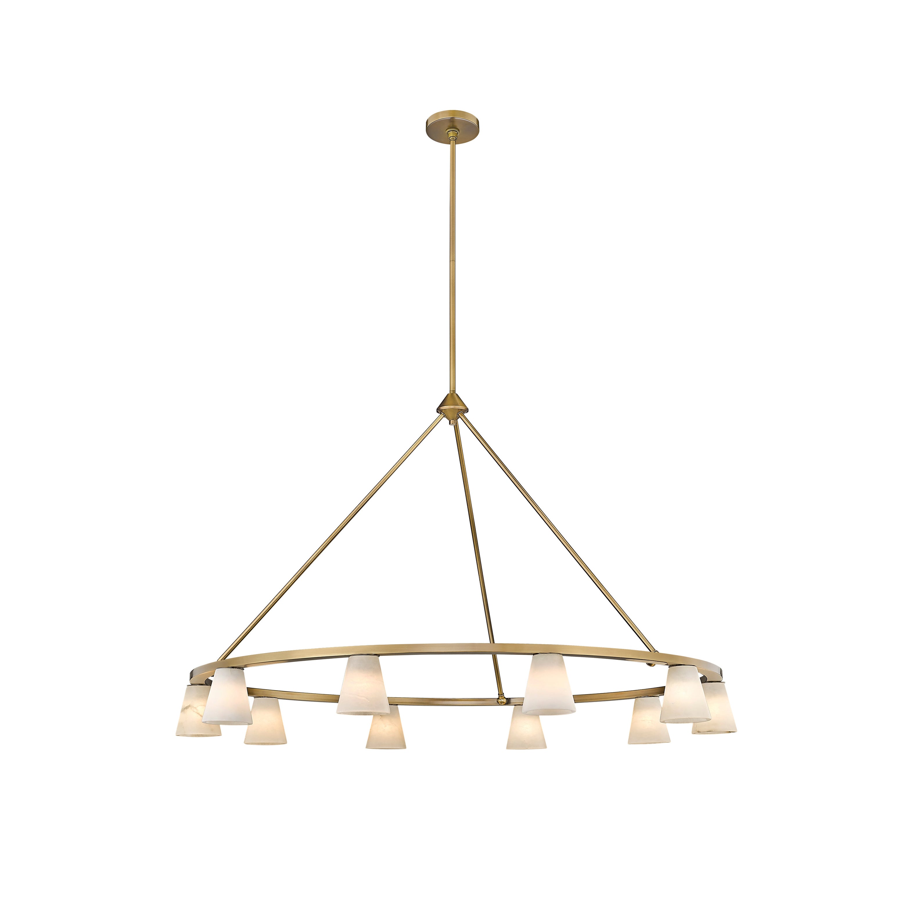 Ironstone Alabaster Chandelier - Zonesus