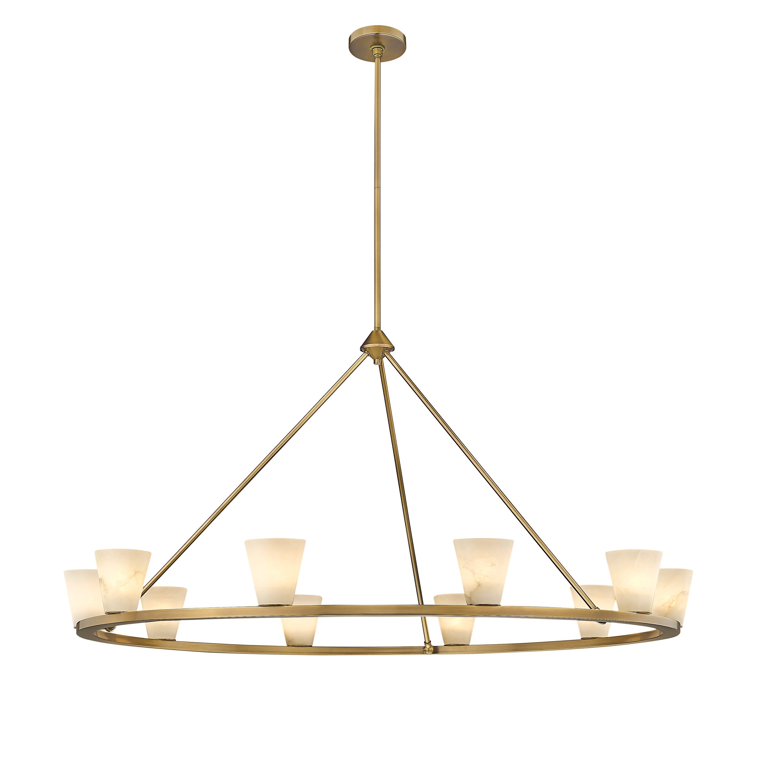 Ironstone Alabaster Chandelier - Zonesus
