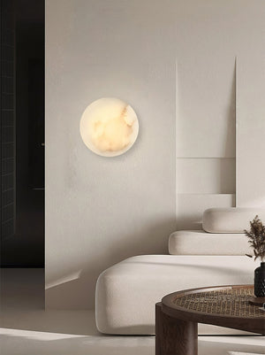 Iveala Single Alabaster Wall Lamp - Zonesus