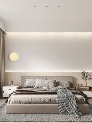 Iveala Single Alabaster Wall Lamp - Zonesus