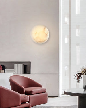 Iveala Single Alabaster Wall Lamp - Zonesus