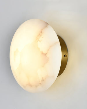 Iveala Single Alabaster Wall Lamp - Zonesus