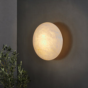 Iveala Single Alabaster Wall Lamp - Zonesus
