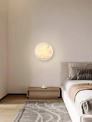 Iveala Single Alabaster Wall Lamp - Zonesus
