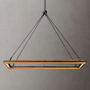 Adin Rectangular Chandelier - Zonesus