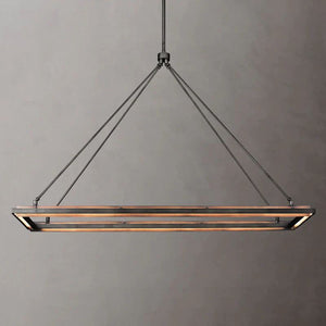 Adin Rectangular Chandelier - Zonesus