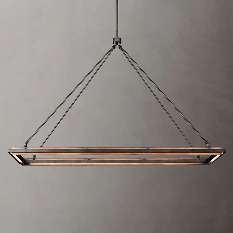 Adin Rectangular Chandelier - Zonesus