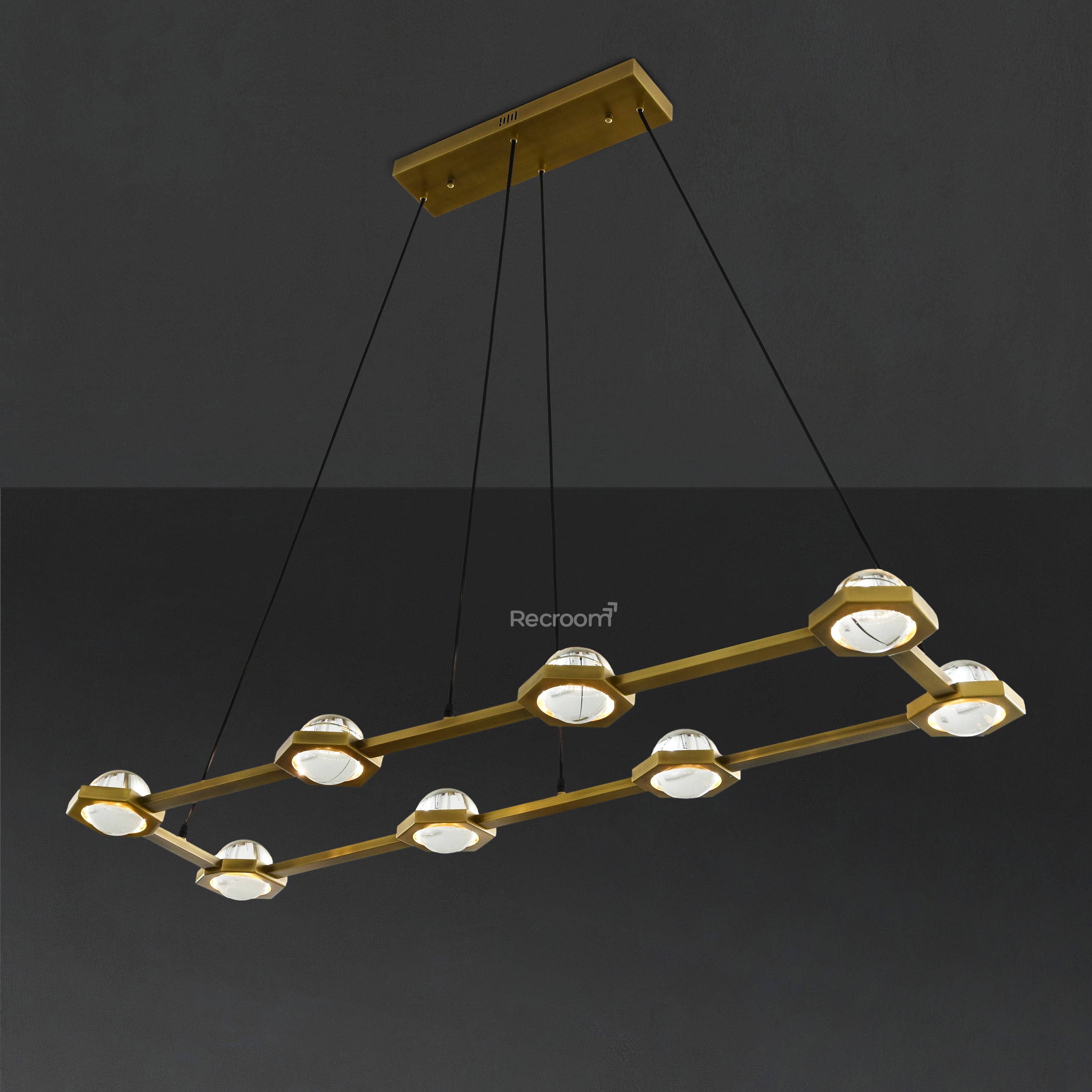 Eclitant Rectangular Chandelier 54" - Zonesus