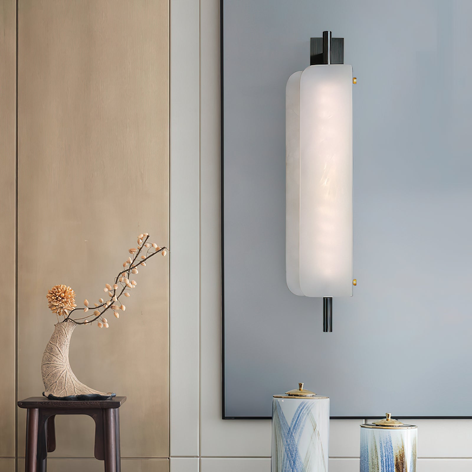 Kairo Alabaster Wall Lamp - Zonesus
