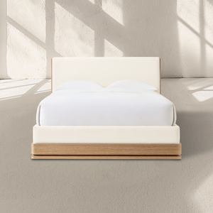 Linet Upholstered Panel Bed - Zonesus