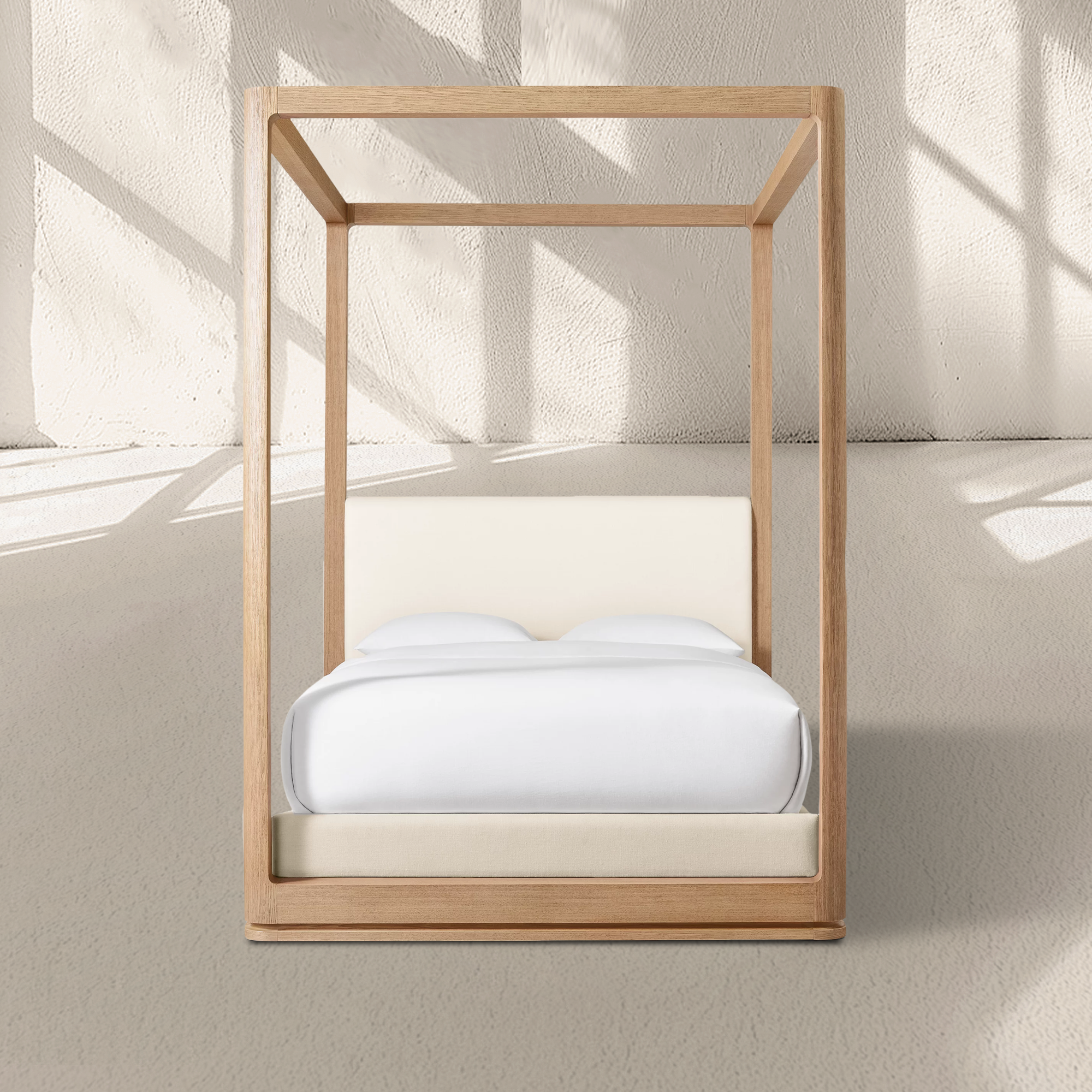 Linet Upholstered Canopy Bed - Zonesus