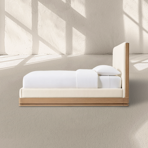 Linet Upholstered Panel Bed - Zonesus