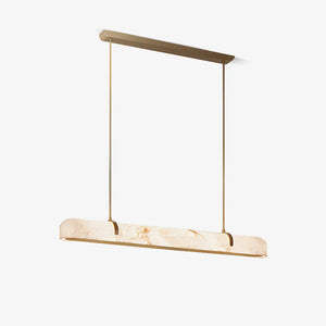 Linear Alabaster Chandelier, Kitchen Island Pendant Light - Zonesus