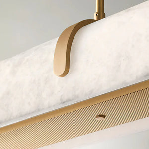 Linear Alabaster Chandelier, Kitchen Island Pendant Light - Zonesus