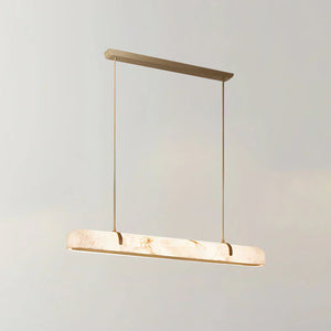 Linear Alabaster Chandelier, Kitchen Island Pendant Light - Zonesus