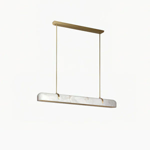 Linear Alabaster Chandelier, Kitchen Island Pendant Light - Zonesus