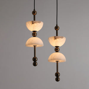 Lyra Alabaster Pendant Lamp - Zonesus