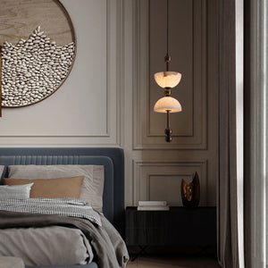 Lyra Alabaster Pendant Lamp - Zonesus