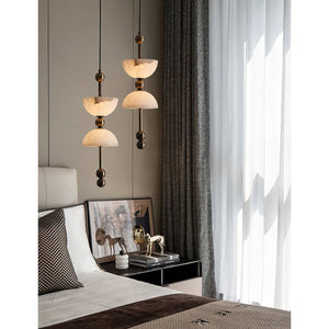 Lyra Alabaster Pendant Lamp - Zonesus