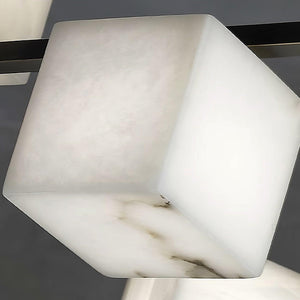Alabaster Square Box Chandelier - Zonesus