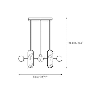 Megalith Alabaster Pendant Lamp - Zonesus