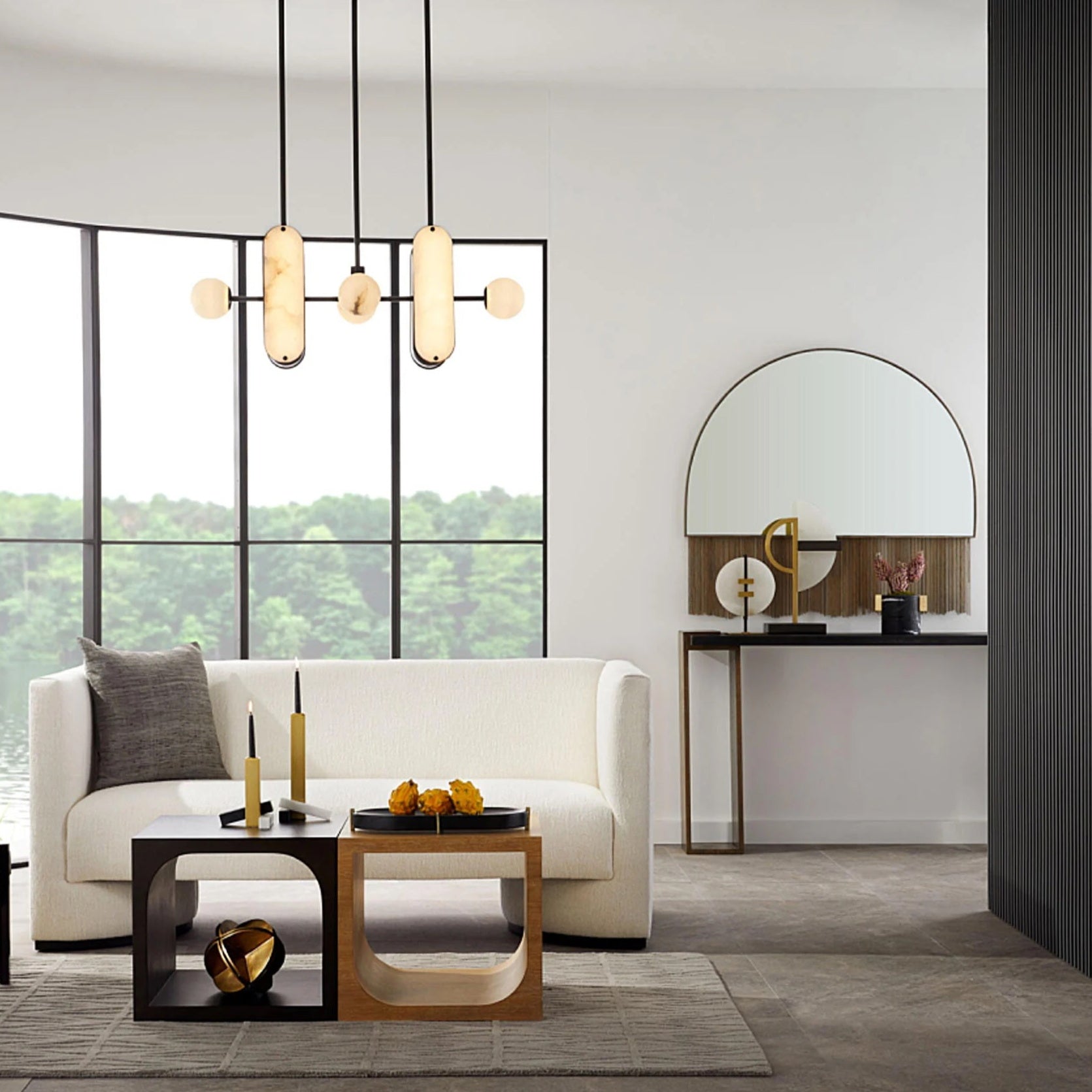 Megalith Alabaster Pendant Lamp - Zonesus