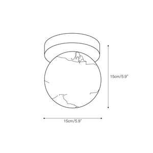 Melange Alabaster Ceiling Light - Zonesus